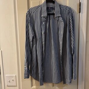 Vineyard Vines Navy and White Checkered Shirt